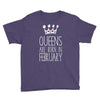 queens are born in february Youth Tee