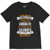 Super Cool Granddaughter Of A Freaking Awesome Grandpa V-Neck Tee