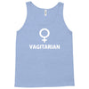 vagitarian sex hetero bucks night vegetarian male female costume Tank Top