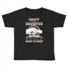 daddy and daughter  always heart to heart Toddler T-shirt