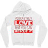 you cant buy love but you can rescue it Zipper Hoodie