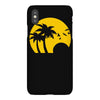beach silhouette birds sand sunset iPhoneX Case