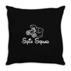 spin squad Throw Pillow