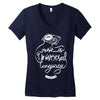 music is the universal language of mankind Women's V-Neck T-Shirt