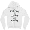 motivated by caffeine and canines Zipper Hoodie