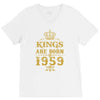 kings are born in 1959 V-Neck Tee