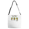 become a ninja turtle Adjustable Strap Totes