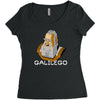 galilego Women's Triblend Scoop T-shirt