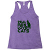 real men love cats, funny quote Racerback Tank