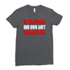 killing our own aint gangsta Ladies Fitted T-Shirt