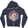 sea wawe Zipper Hoodie