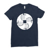 dj remix funny mens Ladies Fitted T-Shirt