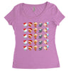 christmas animal Women's Triblend Scoop T-shirt