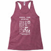 choose your weapon gamers Racerback Tank