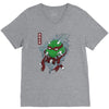 red oni ninja V-Neck Tee