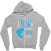 i fish so i don't choke Zipper Hoodie
