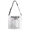 March Girl Facts Aries Adjustable Strap Totes