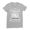 vintage made in 1961 perfectly aged a living legend Ladies Fitted T-Shirt