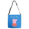 peppa pig sister pig Adjustable Strap Totes