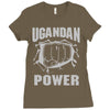 uganda power Ladies Fitted T-Shirt