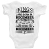 Real Kings Are Born On December 27 Baby Onesie