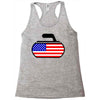 usa curling Racerback Tank
