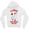 boxing llama Zipper Hoodie