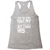 military has my soldier i have his heart Racerback Tank