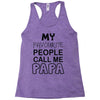 fathers day papa's Racerback Tank