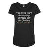 the tree isn't the only getting lit this christmas Maternity Scoop Neck T-shirt