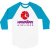 stylish retro hawaiian airlines 3/4 Sleeve Shirt
