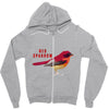 Red Sparrow Zipper Hoodie