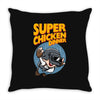 super chicken dinner Throw Pillow