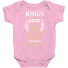 Kings Are Born In August But The Real Kings Are Born On August 17 Baby Onesie