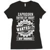 Capricorn Hated By Many Wanted By Plenty Ladies Fitted T-Shirt