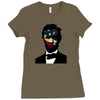 abraham lincoln independence day flag america Ladies Fitted T-Shirt