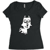 dog or fox Women's Triblend Scoop T-shirt