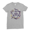20 Dice Flowers Ladies Fitted T-Shirt