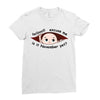 November Peeking Out Baby Boy Ladies Fitted T-Shirt