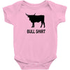 bull shirt funny small humor crude awesome beer tee cool geek nerd hum Baby Onesie