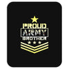 military, proud us army brother veteran u Mousepad