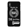 made in 1945 70 years of being awesome iPhoneX