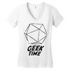 geek time Women's V-Neck T-Shirt