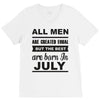 all men are created equal july V-Neck Tee