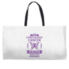 I am a Gynecologic Cancer Survivor - What's Your Superpower? Weekender Totes