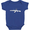 banksy style ak47 art   funny Baby Bodysuit