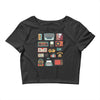 vintage electronic retro technology Crop Top
