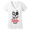 keep smile Women's V-Neck T-Shirt