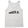 evolution of a cyclist mens black or blue cycling t shirt bike Tank Top