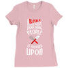 i bake because punching people is frowned upon Ladies Fitted T-Shirt